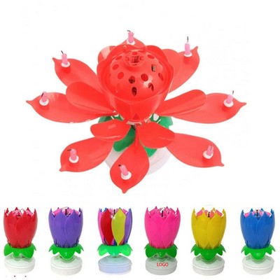 Lotus Flower Birthday Candles