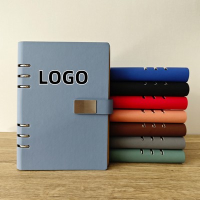 A5 PU Leather Loose Leaf Ring Notebook