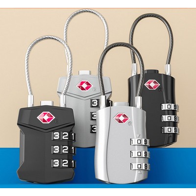 Zinc Alloy Combination Lock Travel Bag Padlock