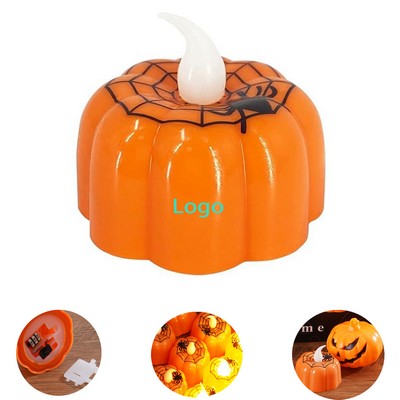 Flickering Pumpkin LED Tealights