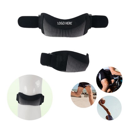 Adjustable Knee Strap Silicone Pad Lightweight Support Running Basketball Joint Pain Relief