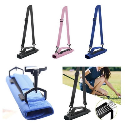 Portable golf club bag