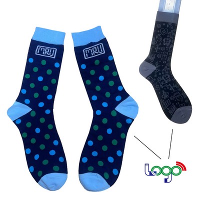 High-Quality Cotton Jacquard long Socks