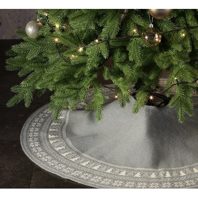 Vintage Snowflake Christmas Tree Skirt 36-48"