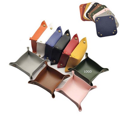 PU Leather Storage Tray
