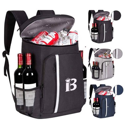 32L Portable Insulated Polyester Cooler Backpack