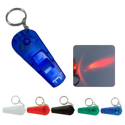 Led Light Whistle Keychain
