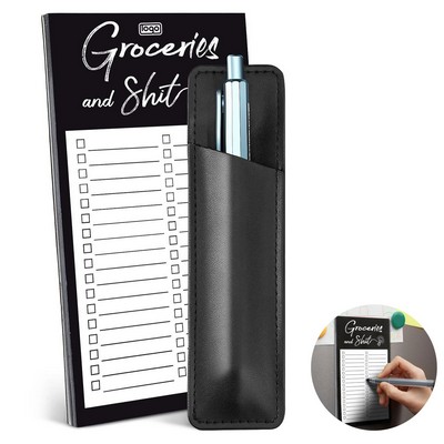 Magnetic Memo Notepad w/ Pen Holder