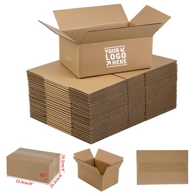 9x6x4" Small Easy to Fold Storage Corrugated Cardboard Shipping Packing Box