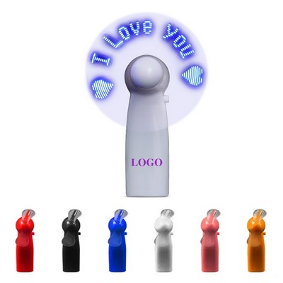 LED Message Handheld Fan