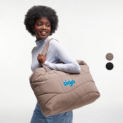 GOT BAG® Wavy Puffer - GOTS Certified Ocean Plastic Tote Bag