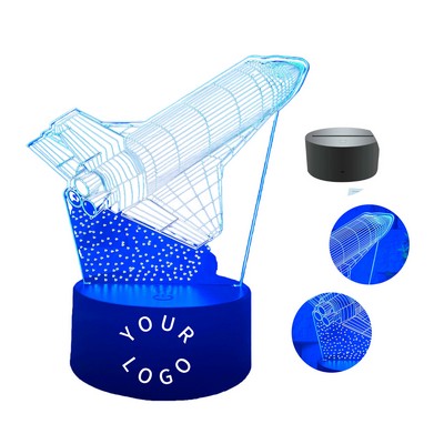 Three Dimensional Night Light With Touch Control