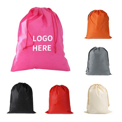 Eco-Friendly Non-Woven Drawstring Shoe Storage Bag