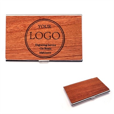 Pocket Wooden Business Card Holder