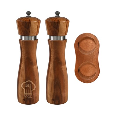 Wooden Salt And Pepper Mills With Ceramic Grinding Core