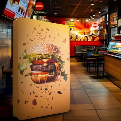 3D Fabric Banner Stand with Round Corners (5' x 8')