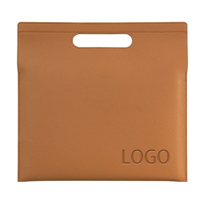 Magnetic Waterproof Leather Document and Tablet Bag