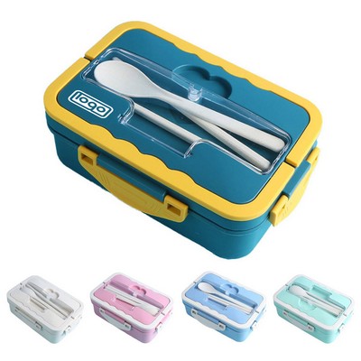 Portablefor Student Office Plastic Insulated Bento Lunch Box