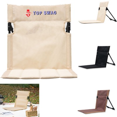 Aluminum Alloy Portable Foldable Single-person Camping Chair W/ Storage Bag