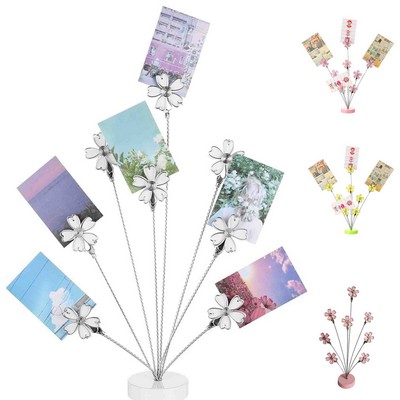 Money Family Tree Gift Card Holder With Clips Picture Frame Stand For Memo Paper Note Wedding