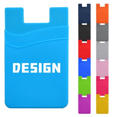 Double Pocket Silicone Phone Wallet