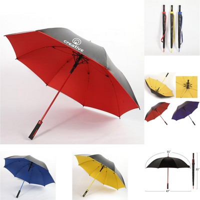 Double Layer Black Coated Golf Umbrella Sun Protection