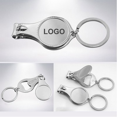 Opener Key Chain Nail Clippers