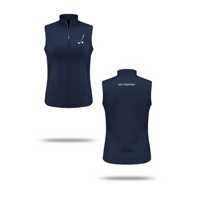 Sublimation Full-Zip Vest w/ Pockets - 280G Spandex Interlock