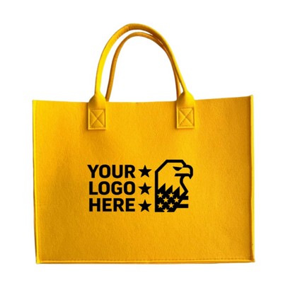 Felt Tote Bag Shopping Work Travel Organizer