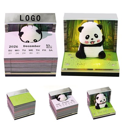 3D Sticky Note Calendar Stand