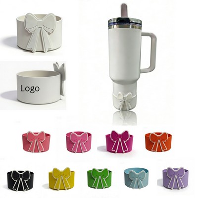 Bow Knot Silicone Tumbler Boot Fits 30-40 Oz