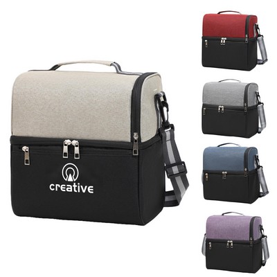 Double-layer Insulated Lunch Bag