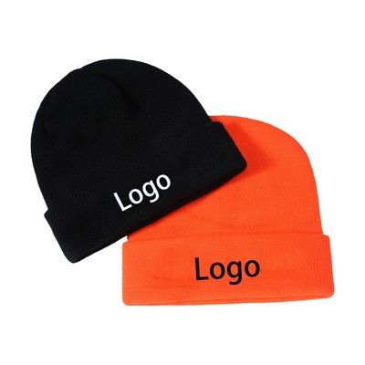 Double Layer Knitted Cuffed Beanie