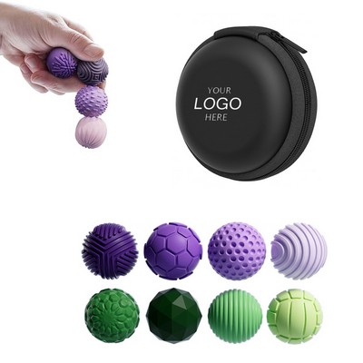 Silicone Magnetic Stress Relief Balls, 4-Piece Set