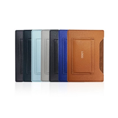 Multifunctional PU Leather Passport Holder Slim Travel Document Organizer RFID-Blocking Card Wallet