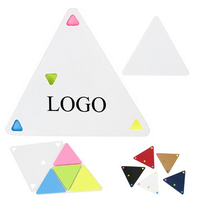 Eco-Friendly Triangle 4-Color Sticky Note Set