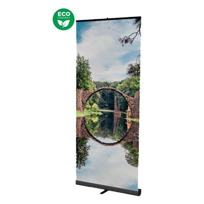 40"W x 92"H Eco-Friendly Retractable Banner (Dye Sublimation Print)