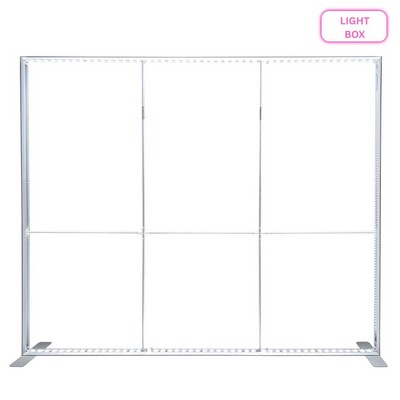 Hardware only for Backlit LED Light Box SEG Floor Display WALL Kit, 10'W x 8'H