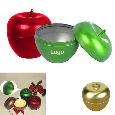 Apple Shaped Tinplate Box Container