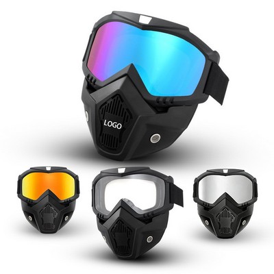 TPE Off Road Motorcycle Goggles Riding Face Mask
