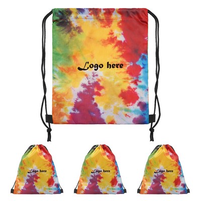 Tie-Dye Drawstring Bag