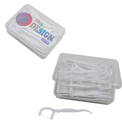 50-Pack Flat Thread Dental Floss Sticks
