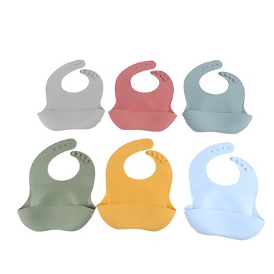 Adjustable Waterproof Silicone Bibs for Babies Toddlers