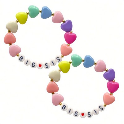 Heart Shapd Handmade Beaded Bracelet