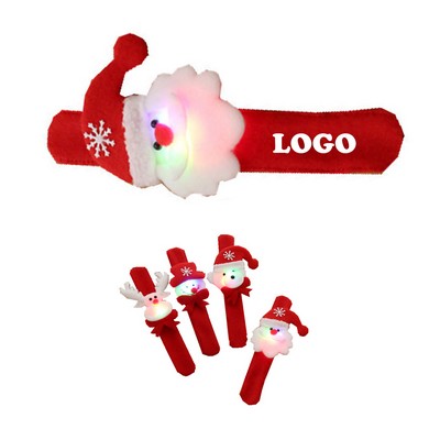 Flashing LED Christmas Slap Band