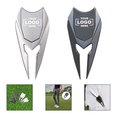 In-Stock Golf Ball Fork Green Golf Turf Repair Metal Ball Forks Customized With Logo