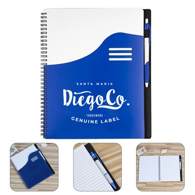 Wave Large Spiral Notebook Set
