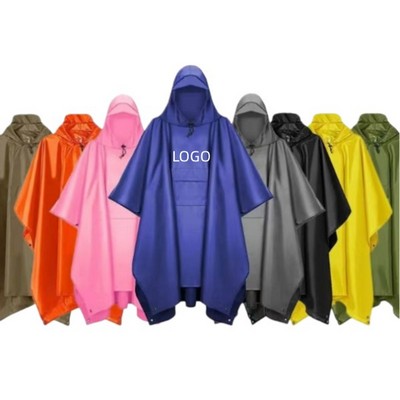 3-In-1 Unisex Camping Rain Poncho