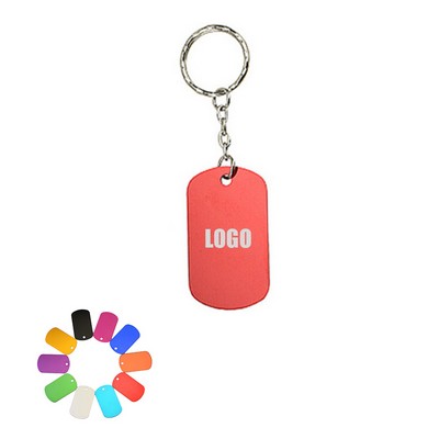 Aluminum Key Chain Dog Tag