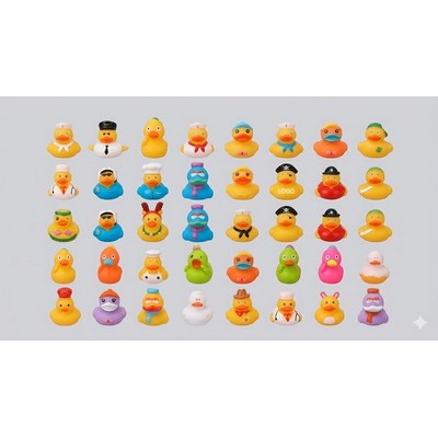 Classic Squeaky Yellow Rubber Duck Floating Bath Toy for Toddlers & Infants Eco-Friendly Soft